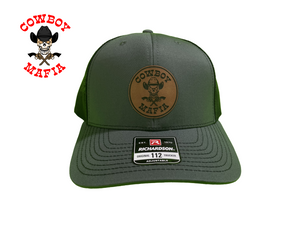 CM Leather Patch Snapback Hat Richardson 112 CM Leather Patch Snapback Hat Richardson 112