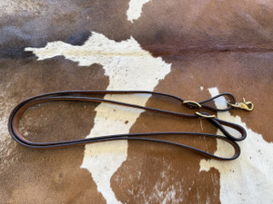 CM 5/8” Leather Roping Reins 7’