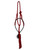 CM Mule Tape Lariat Rope Noseband Halter Red/Black