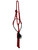 CM Mule Tape Lariat Rope Noseband Halter Red/Black