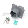Deutsch DT 4-Way Bulkhead Receptacle Kit with Solid Pins