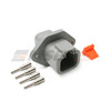 Deutsch DTP 4-Way Bulkhead Receptacle Kit with Solid Pins