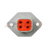Deutsch DTP 4-Way Bulkhead Receptacle Kit with Solid Pins