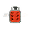 Deutsch DTM 6-Way Plug Kit No Heat Shrink Gland Back