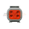 Deutsch DTM 4-Way Receptacle Kit Back. DTM06-4P.