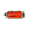 Deutsch DTM 12-way DTM06-12SA plug back view. DTM06-12S.
