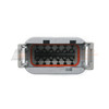 Deutsch DTM 12-way DTM06-12PA receptacle front view. DTM06-12P.