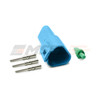 Deutsch Colour DT 3-Way Receptacle Kit with Solid Sockets. DT04-3P-TN07.