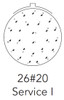 01626SN Autosport 26-Way Bulkhead Connector layout