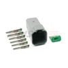 DT04-6PK. Deutsch DT 6-Way Receptacle Kit with Solid Pins