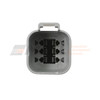 DT04-6PK. Deutsch DT 6-Way Receptacle Keyway view
