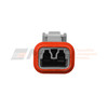 DT06-2S, Deutsch DT 2-Way Plug keyway