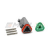 Deutsch DT series 3-way plug kit with silver contacts