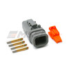 Deutsch DTM 4-Way Plug Kit With Backshell DTM06-4S-E007
