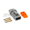 Deutsch DTM 3-way connector kit with gold plated contacts