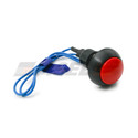 Red Otto Large Momentary Switch with Flylead