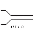 177-1-G Helashrink straight bottle shape boot without lip, Raychem 202 D 932