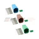 CONDT04-6PK-7-14. DT04-6P-TN07. DT04-6P-TN09. DT04-6P-TN03. Deutsch Colour DT 6-Way Receptacle Kit with Solid Sockets