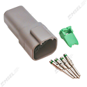 Deutsch DT 4-Way Receptacle Kit with Solid Pins