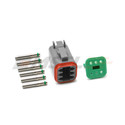 DT06-6S Deutsch 6-way DT series plug with green band sockets