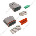 Deutsch DT series 12-way connector kit with contacts