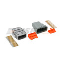 Deutsch DTM series 12-way connector kit with contacts