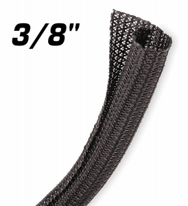 Split Braid Sleeving 10mm (3/8") Black