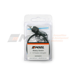 MSEL 2-10 Position Rotary Switch with Straight Boot