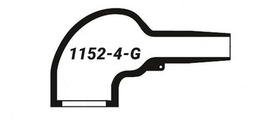Hellermann 1152-4-G Right Angle Moulded Boot with Lip Hellermann 1152-4-G Right Angle Moulded Boot with Lip