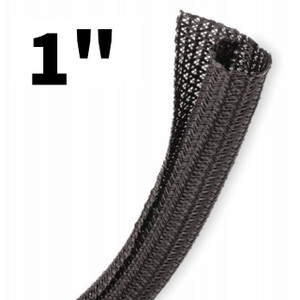 Split Braid Sleeving 25mm (1") Black