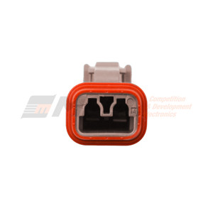 Brown DT06-2S-TN09, Deutsch DT 2-Way plug keyway
