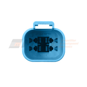 Deutsch Colour DT 4-Way Receptacle Kit with Solid Sockets. DT04-4P-TN07.