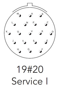 AS61419PN Autosport 19-Way Plug Connector layout AS61419PN Autosport 19-Way Plug Connector layout