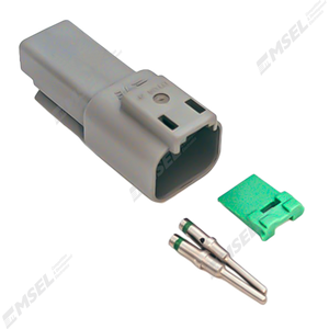 Deutsch DT 2-Way Receptacle Kit with Solid Pins