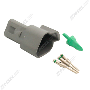 Deutsch DT 3-Way Receptacle Kit with Solid Pins