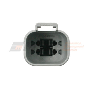Deutsch DT 4-Way Receptacle Kit with Solid Pins. DT04-4P.