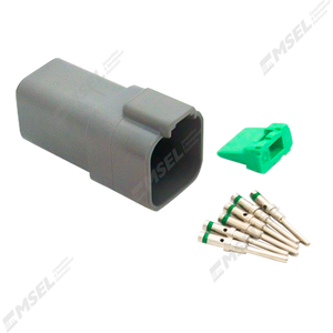 Deutsch DT 6-Way Receptacle Kit with Solid Pins