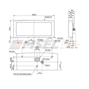 Motec C1212 Dimensions