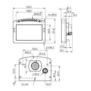 Motec C185 Dimensions Motec C185 Dimensions