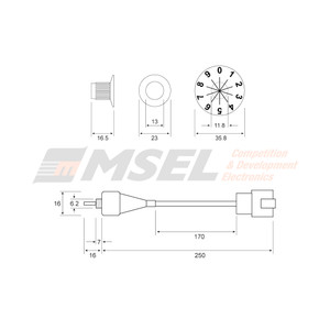 MoTeC 9 Position Rotary Switch