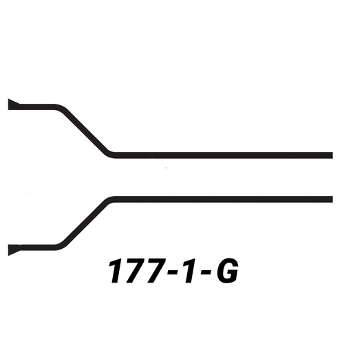 177-1-G Helashrink straight bottle shape boot without lip, Raychem 202 D 932