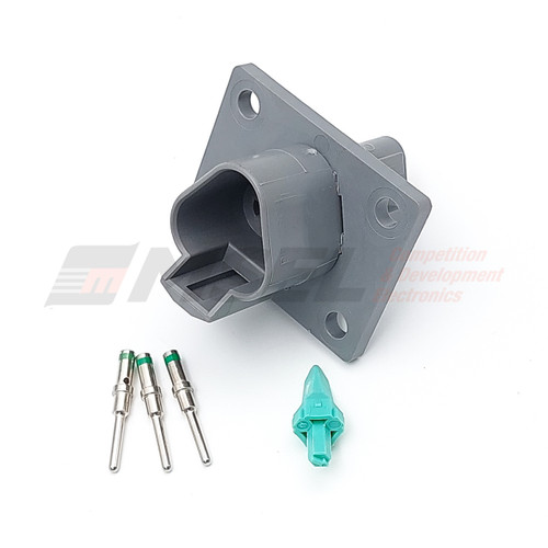 Deutsch DT 2-Way Bulkhead Receptacle Kit with Solid Pins