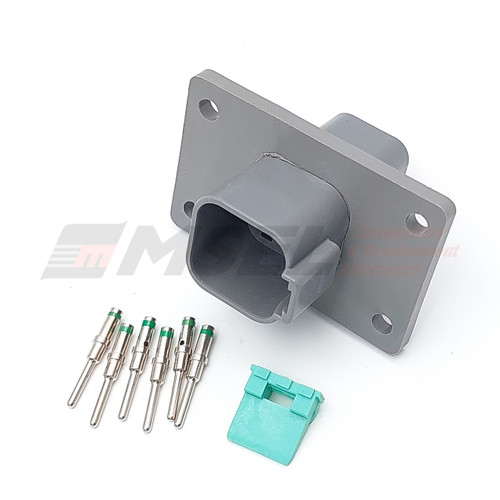 Deutsch DT 6-Way Bulkhead Receptacle Kit with Solid Pins