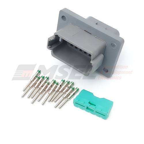 Deutsch DT 12-Way Bulkhead Receptacle Kit with Solid Pins