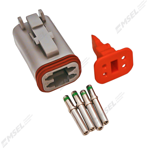 Deutsch DT 4-Way Plug Kit with Solid Sockets