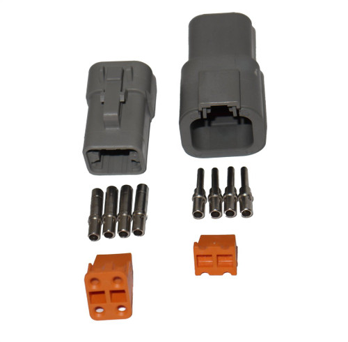 Deutsch DTP series 4-way connector kit with contacts