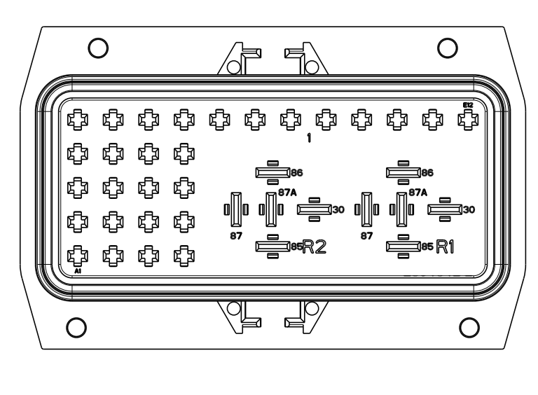 38-way Sealed Fuse Relay Box 2304643-2