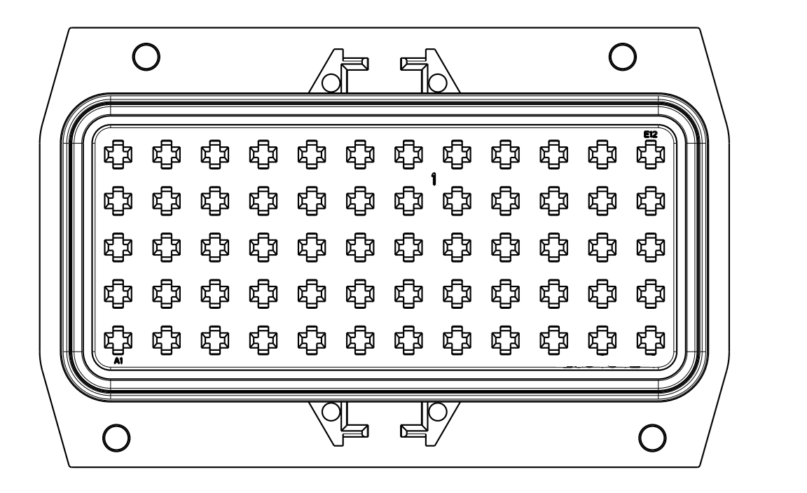 60-way Fuse Relay Holder 2304642-4
