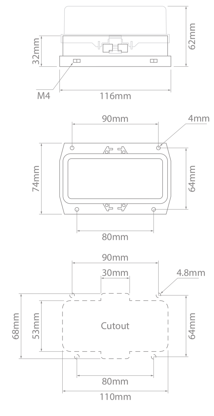 fuse box dimensions
