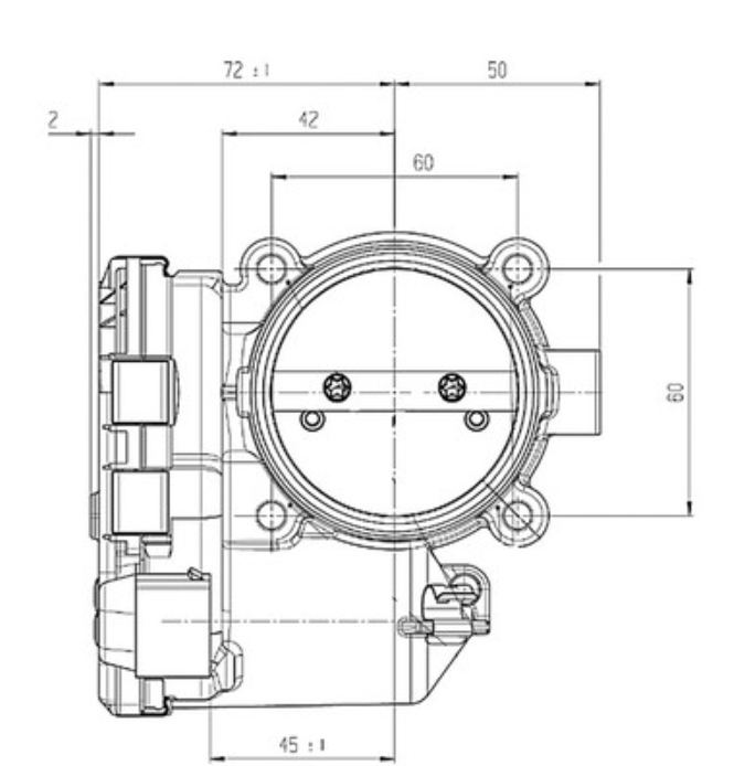 Bosch throttle body 60mm